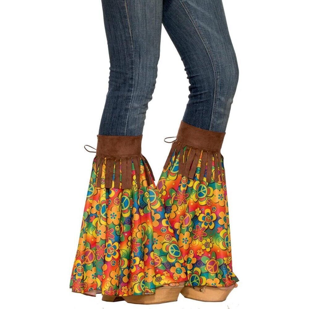 Hippie Add-A-Bells Costume Accessory for Adults Faux Suede Fringe One Size